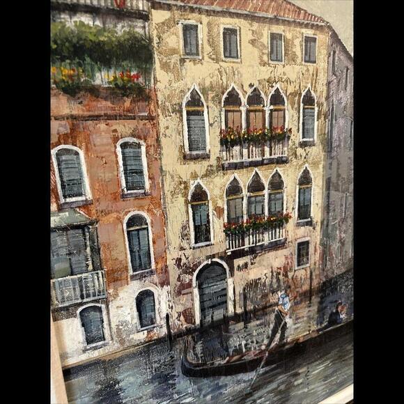 Enrique Alonso Painting Fine Art Oil on Canvas Signed With Solid Wood Framed - Picture 3 of 16